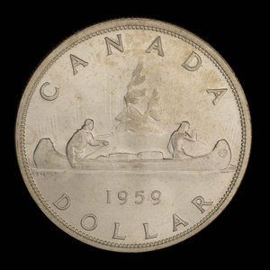 Canada, Elizabeth II, 1 dollar : 1959