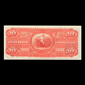 Canada, Union Bank of Newfoundland, 10 dollars : May 1, 1889