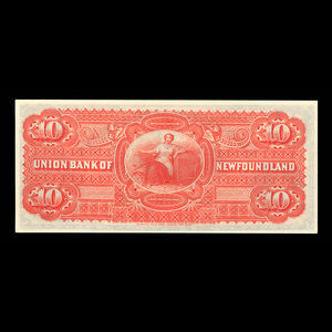 Canada, Union Bank of Newfoundland, 10 dollars : May 1, 1889