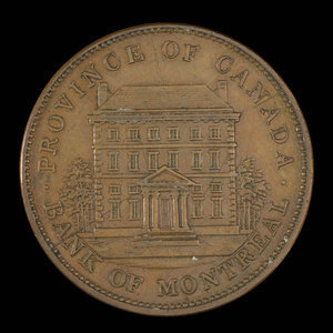 Canada, Bank of Montreal, 1 penny : 1842