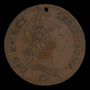 France, Louis XV, no denomination : 1755