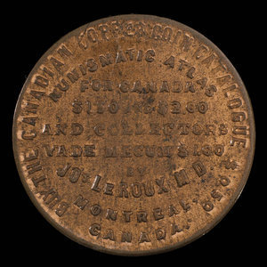 Canada, Dr. Joseph Leroux, no denomination : 1886