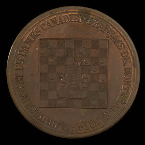 Canada, Club d'Échecs et de Dames Canadien Français de Montréal, no denomination : 1891