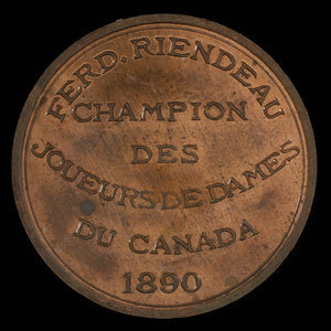 Canada, Club d'Échecs et de Dames Canadien Français de Montréal, no denomination : 1891