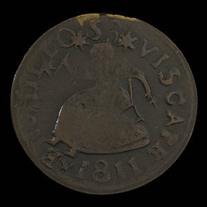 Canada, unknown, 1/2 penny : 1811