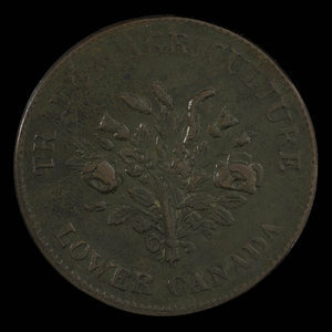 Canada, Bank of Montreal, 1 sou : 1838