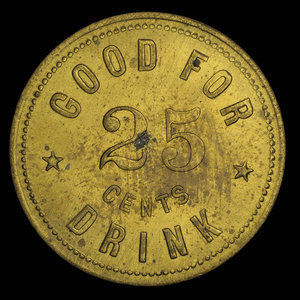 Canada, M. Foley, 1 drink, 25 cents : 1890