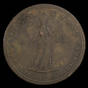 Canada, Lesslie & Sons, 1/2 penny : 1828