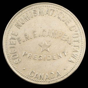 Canada, Numismatic Society of Ottawa, no denomination : 1892