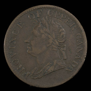 Canada, unknown, 1/2 penny : 1832