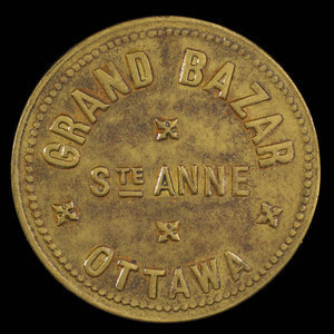 Canada, Ste. Anne Church, 1 admission, 10 cents : 1892