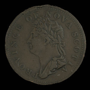 Canada, Province of Nova Scotia, 1/2 penny : 1823