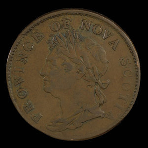 Canada, Province of Nova Scotia, 1/2 penny : 1824