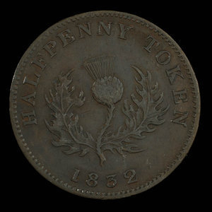 Canada, Province of Nova Scotia, 1/2 penny : 1832