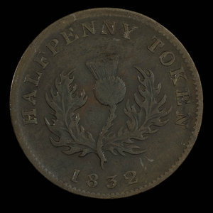 Canada, Province of Nova Scotia, 1/2 penny : 1832