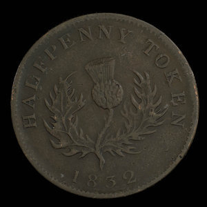 Canada, Province of Nova Scotia, 1/2 penny : 1832