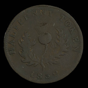 Canada, Province of Nova Scotia, 1/2 penny : 1832