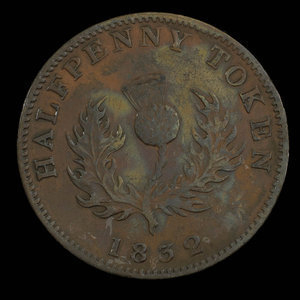 Canada, Province of Nova Scotia, 1/2 penny : 1832