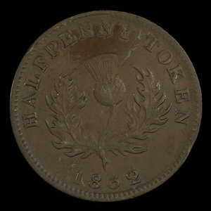 Canada, Province of Nova Scotia, 1/2 penny : 1832