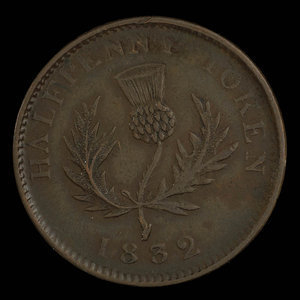 Canada, Province of Nova Scotia, 1/2 penny : 1832