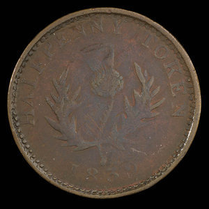 Canada, Province of Nova Scotia, 1/2 penny : 1832