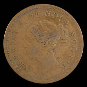 Canada, Province of Nova Scotia, 1 penny : 1843