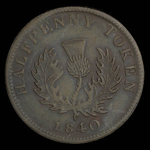 Canada, Province of Nova Scotia, 1/2 penny : 1840