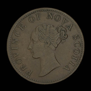 Canada, Province of Nova Scotia, 1/2 penny : 1840