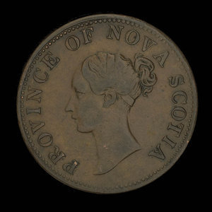 Canada, Province of Nova Scotia, 1/2 penny : 1840