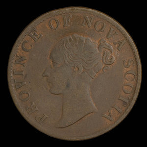 Canada, Province of Nova Scotia, 1/2 penny : 1843