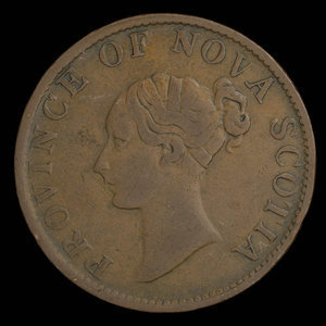 Canada, Province of Nova Scotia, 1/2 penny : 1843