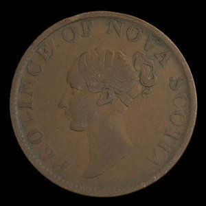 Canada, Province of Nova Scotia, 1/2 penny : 1843