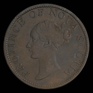 Canada, Province of Nova Scotia, 1/2 penny : 1843