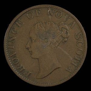 Canada, Province of Nova Scotia, 1/2 penny : 1843