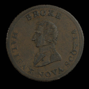 Canada, unknown, 1/2 penny : 1814