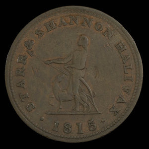 Canada, Starr & Shannon, 1/2 penny : 1815