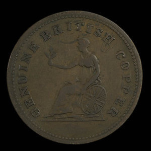 Canada, unknown, 1/2 penny : 1815