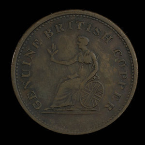 Canada, unknown, 1/2 penny : 1815