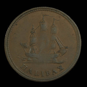 Canada, unknown, 1/2 penny : 1815