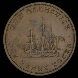 Canada, Province of New Brunswick, 1 penny : 1843