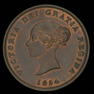 Canada, Province of New Brunswick, 1 penny : 1854