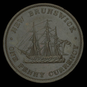 Canada, Province of New Brunswick, 1 penny : 1854