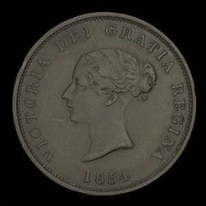 Canada, Province of New Brunswick, 1 penny : 1854