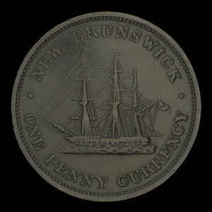 Canada, Province of New Brunswick, 1 penny : 1854