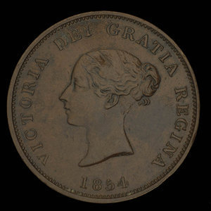 Canada, Province of New Brunswick, 1 penny : 1854