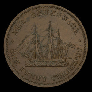 Canada, Province of New Brunswick, 1 penny : 1854