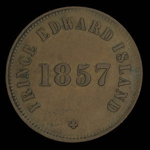 Canada, George Davies, 1/2 penny : 1857