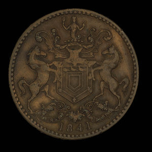 Canada, R. & I.S. Rutherford, 1/2 penny : 1841