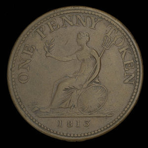 Canada, unknown, 1 penny : 1813