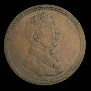 Canada, unknown, 1/2 penny : 1830